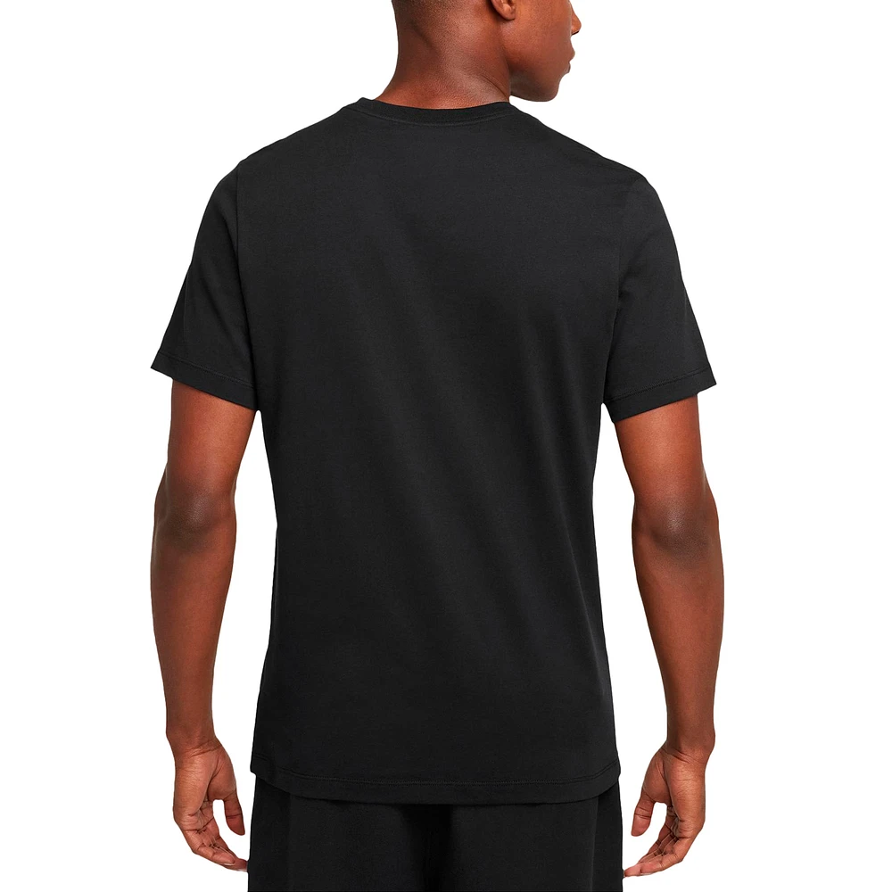 T-shirt Nike noir avec logo Swoosh du Paris Saint-Germain pour homme