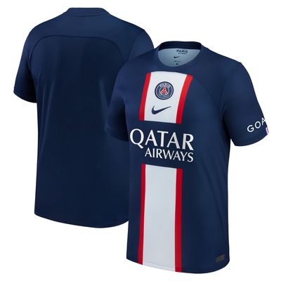 Men's Nike Blue Paris Saint-Germain 2022/23 Home Replica Blank Jersey