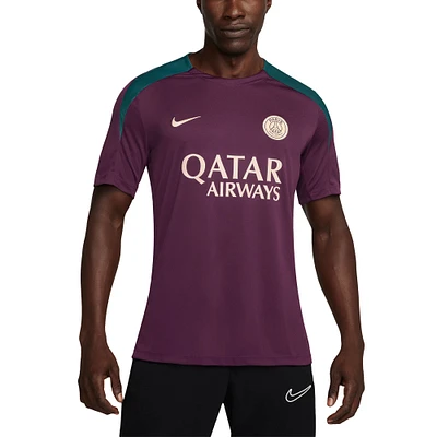 Men's Nike Burgundy Paris Saint-Germain 2024/25 Strike Performance Top