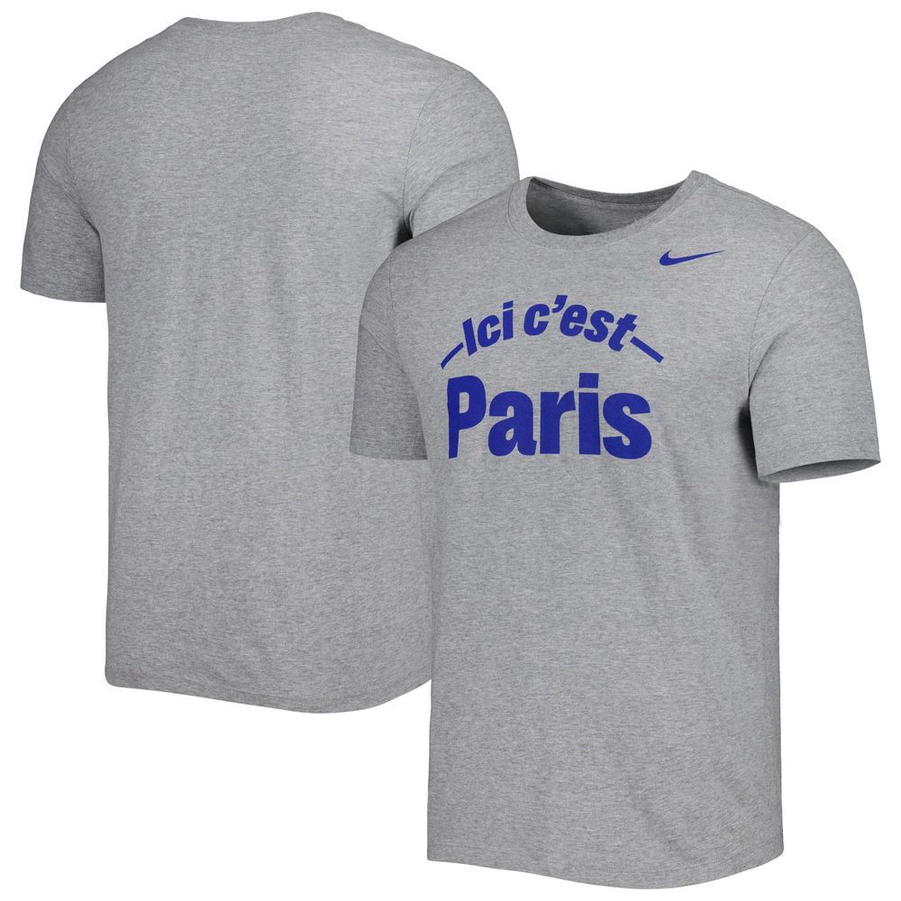 Men's Nike Heather Gray Paris Saint-Germain Core T-Shirt