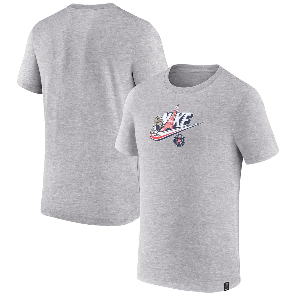 T-shirt Paris Saint-Germain Futura Homme Nike gris chiné