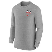 Men's Nike Heather Gray Paris Saint-Germain Legend Long Sleeve T-Shirt