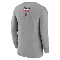 Men's Nike Heather Gray Paris Saint-Germain Legend Long Sleeve T-Shirt