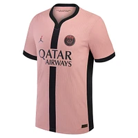 Men's Nike Khvicha Kvaratskhelia Pink Paris Saint-Germain 2024/25 Third Authentic Player Jersey