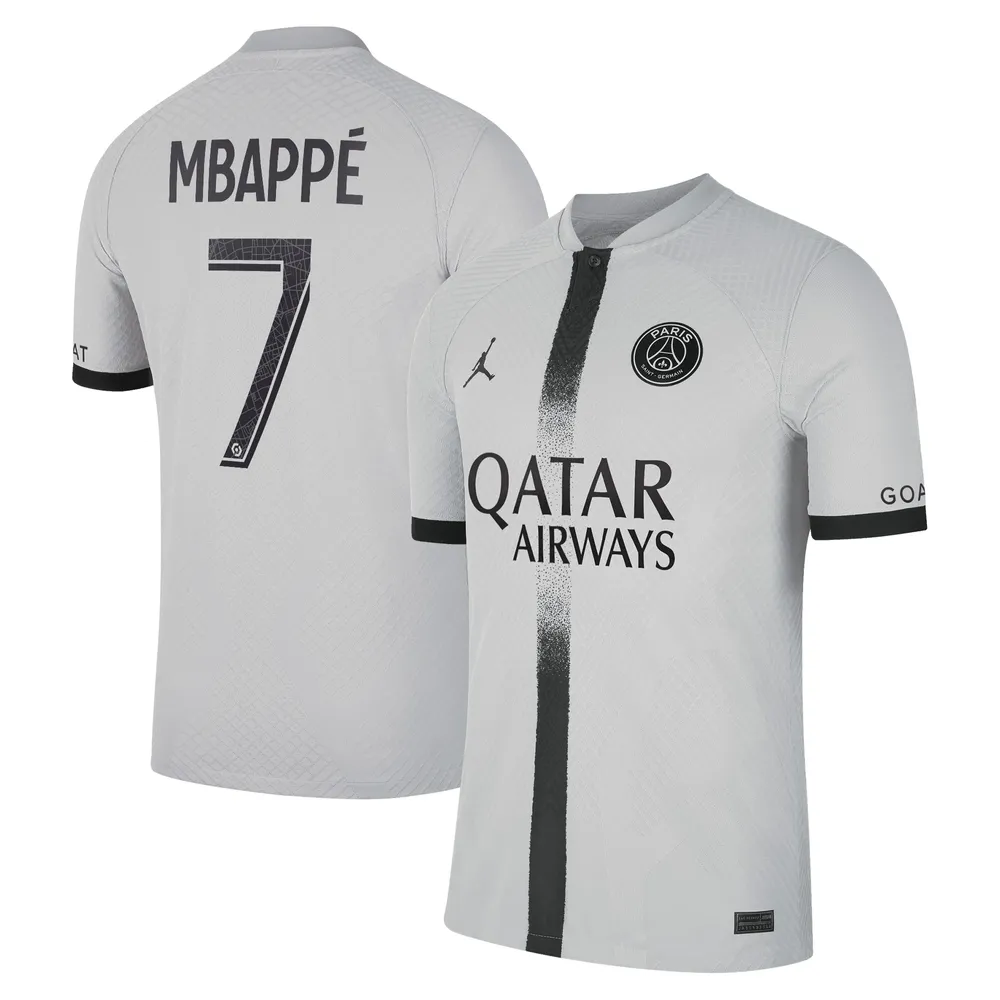 Objetivo Ópera Zapatos Lids Kylian Mbappé Paris Saint-Germain Nike 2022/23 Away Vapor Match  Authentic Player Jersey - Black | Brazos Mall