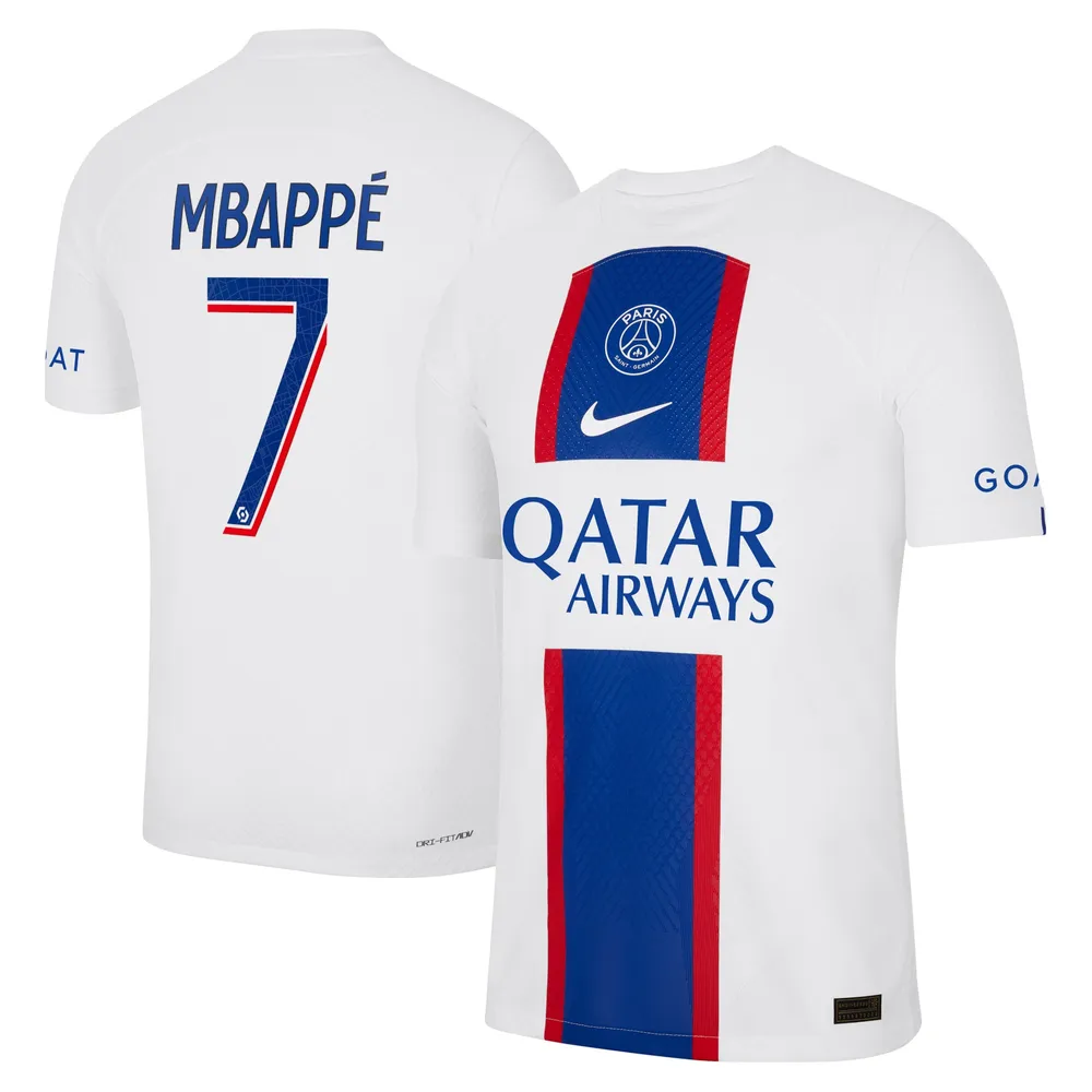 Lids Kylian Mbappe Saint-Germain Nike 2022/23 Third Vapor Match Player Jersey - White | Brazos