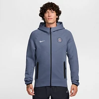 Men's Nike Light Blue Paris Saint-Germain Tech Fleece Full-Zip Hoodie