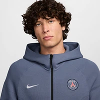 Men's Nike Light Blue Paris Saint-Germain Tech Fleece Full-Zip Hoodie