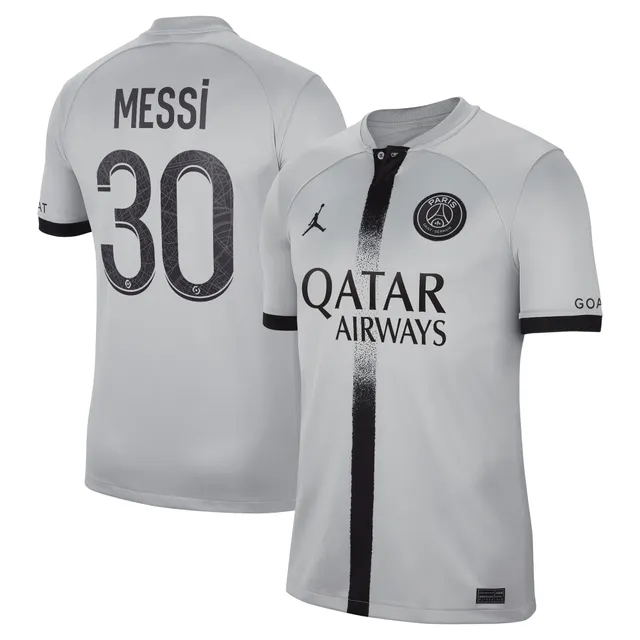 Youth Nike Lionel Messi Purple Barcelona 2021/22 Away Stadium