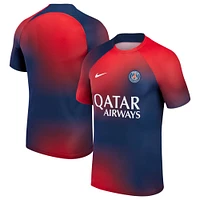 Haut d'Avant-Match Paris Saint-Germain 2023/24 Academy Pro Homme Nike Bleu Marine