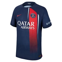 Maillot Nike Paris Saint-Germain 2023/24 Domicile Authentique Personnalisé Homme Bleu Marine