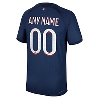 Maillot Nike Paris Saint-Germain 2023/24 Domicile Authentique Personnalisé Homme Bleu Marine