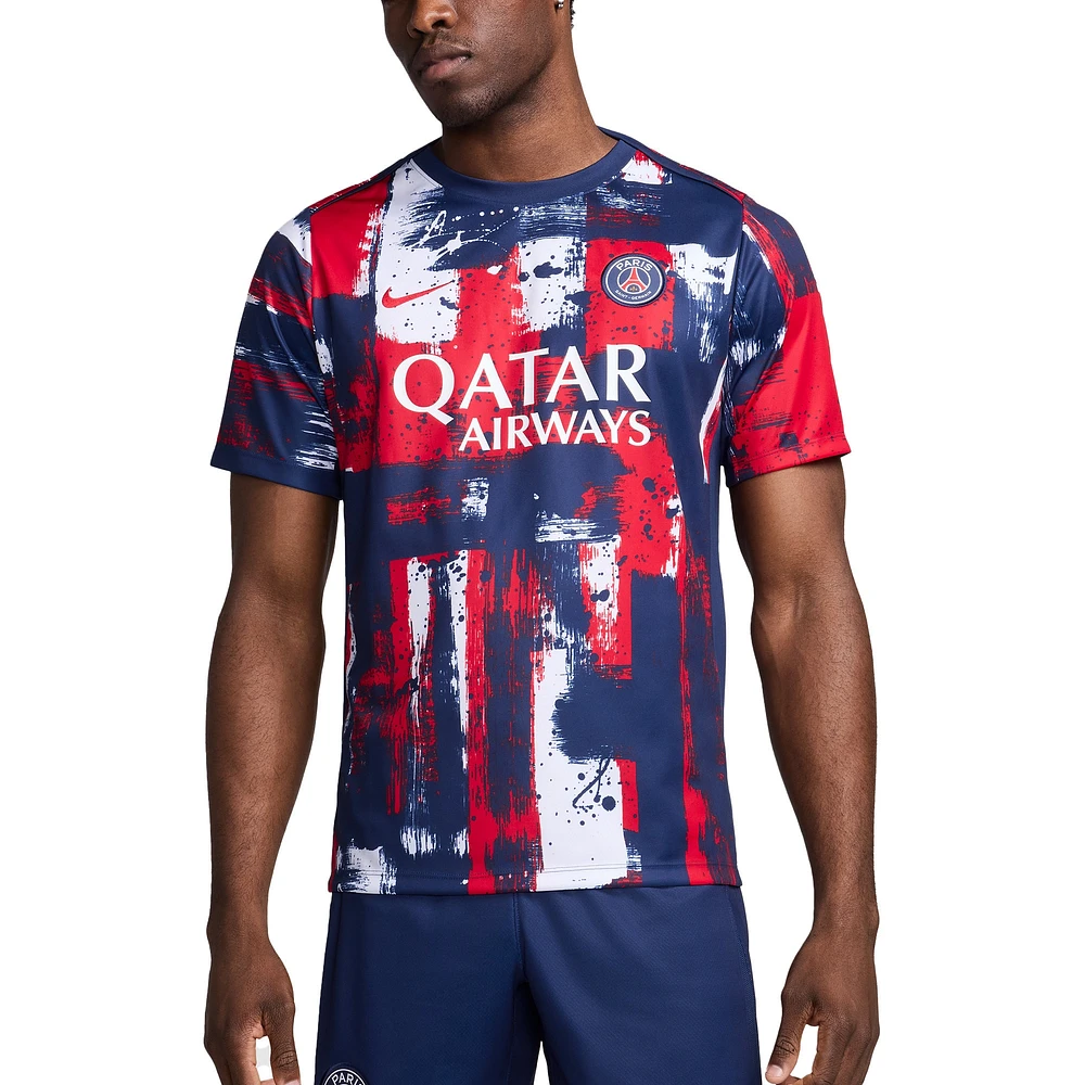 Men's Nike  Navy Paris Saint-Germain 2024/25 Home Academy Pro Pre-Match Top