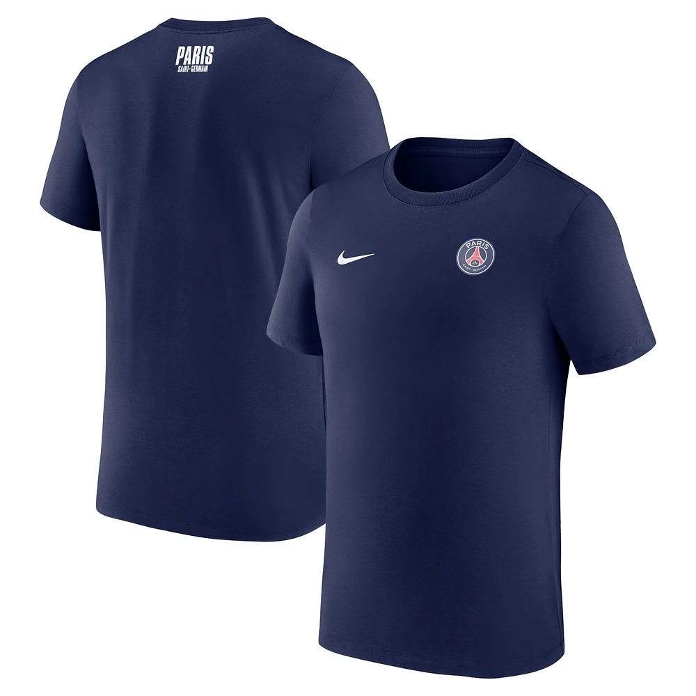 T-shirt essentiel Nike bleu marine Paris Saint-Germain Club pour homme