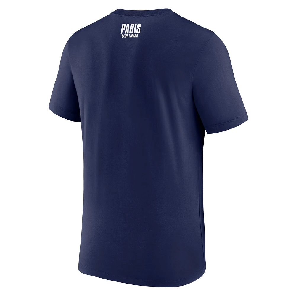 Men's Nike Navy Paris Saint-Germain Club Essential T-Shirt