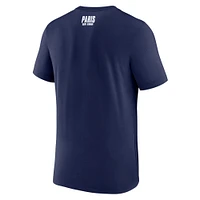 T-shirt essentiel Nike bleu marine Paris Saint-Germain Club pour homme