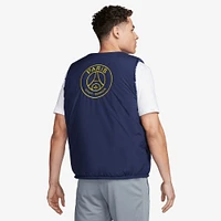 Men's Nike Navy Paris Saint-Germain Club+ Winterized Reversible Full-Zip Vest