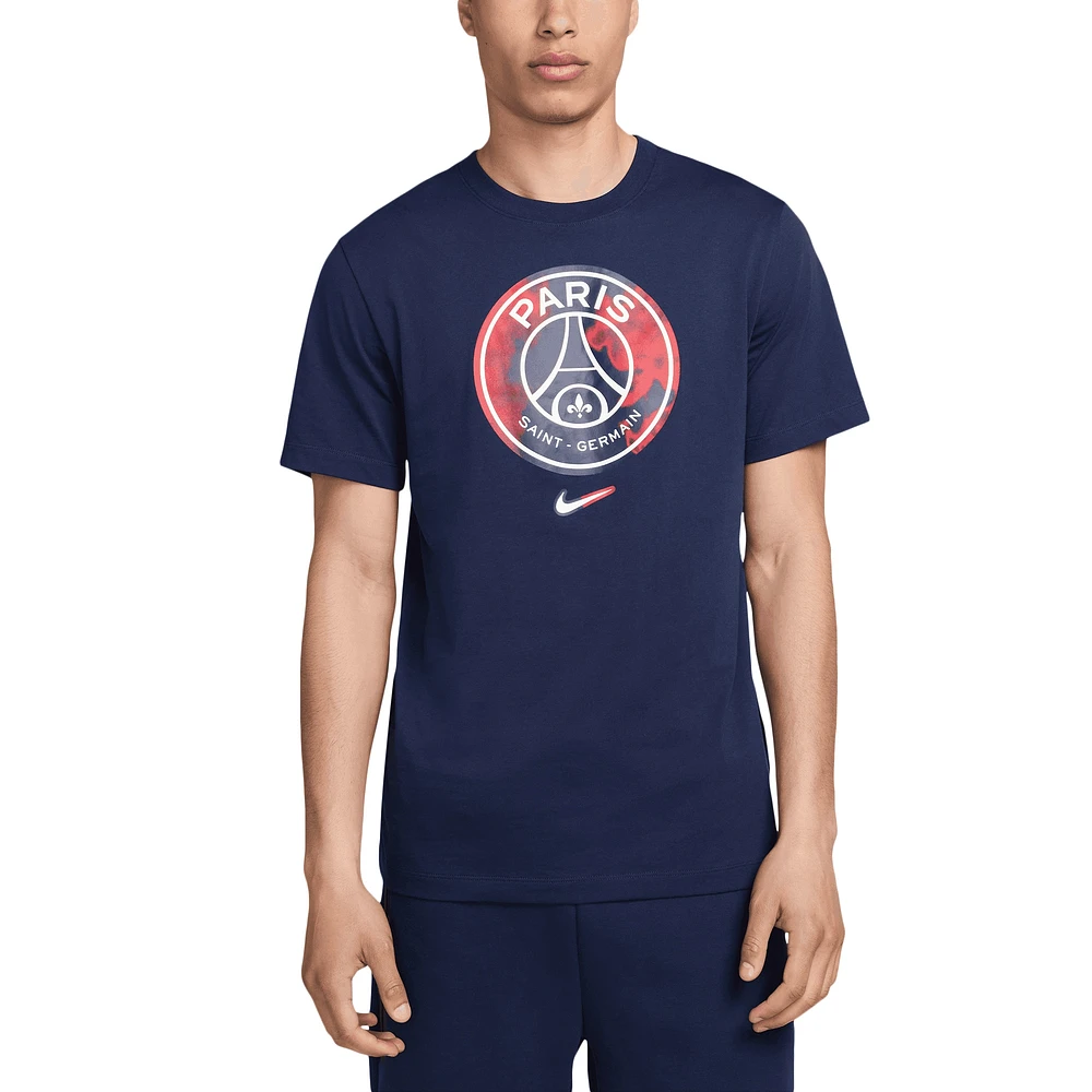 Men's Nike Navy Paris Saint-Germain Crest T-Shirt