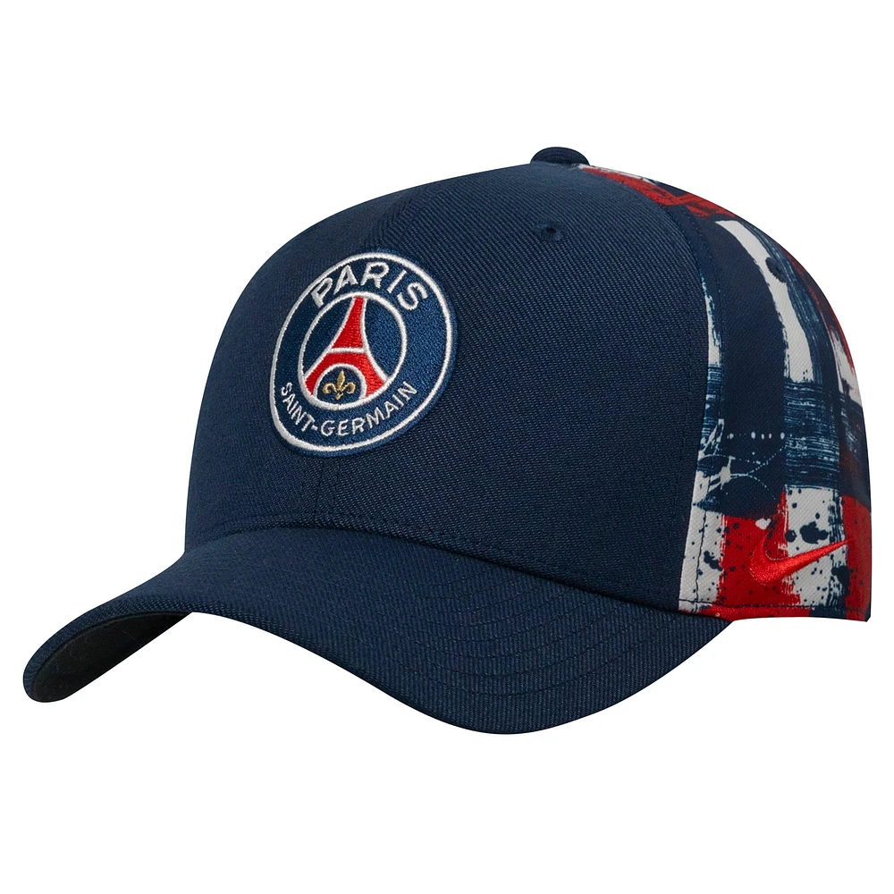 Men's Nike Navy Paris Saint-Germain Primary Logo Swoosh Flex Hat