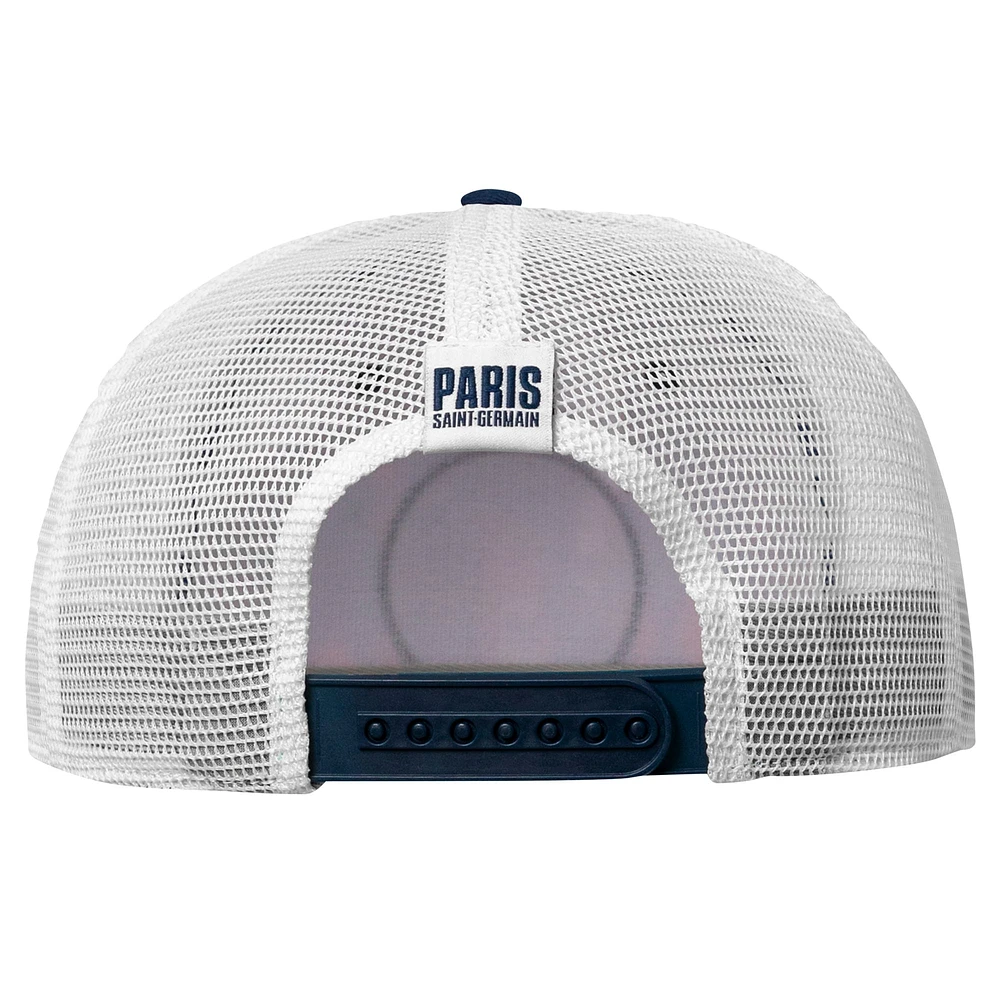 Men's Nike Navy Paris Saint-Germain Trucker Stretch-Snap Adjustable Hat