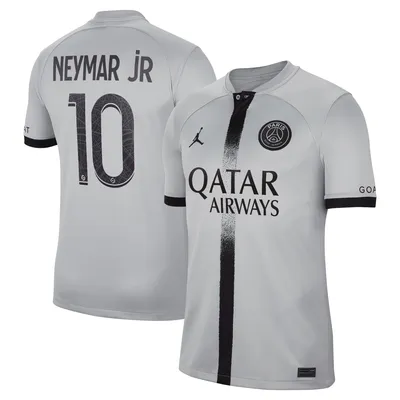 Women's Jordan Brand Neymar Jr. White Paris Saint-Germain 2021/22 Fourth Replica Jersey Size: Small