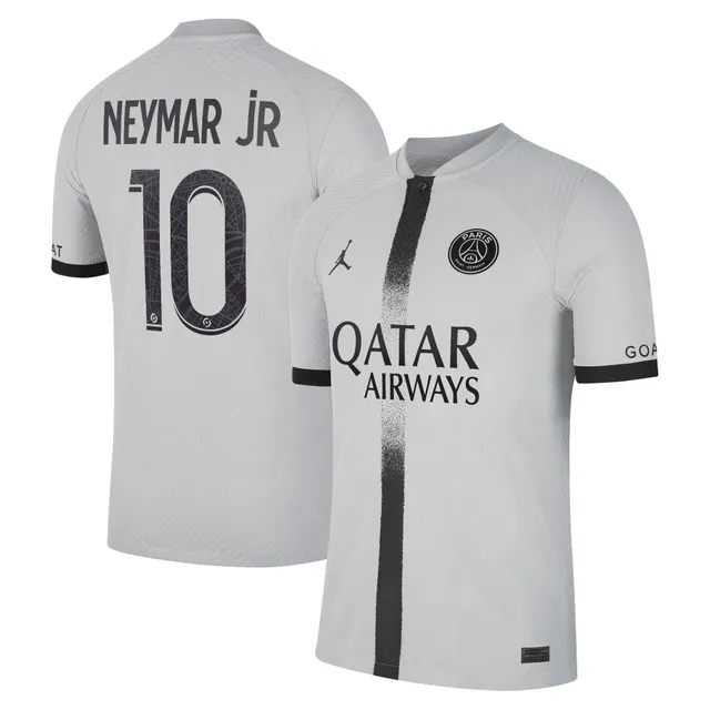 Men's Nike Neymar Jr. White Paris Saint-Germain 2022/23 Third Vapor Match Authentic Player Jersey Size: Small