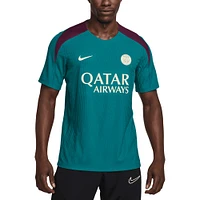 Haut Nike Bleu Sarcelle Paris Saint-Germain 2024/25 Advance Strike pour Homme