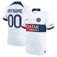 Maillot personnalisé Nike Paris Saint-Germain 2023/24 Extérieur Stadium Replica Homme Blanc