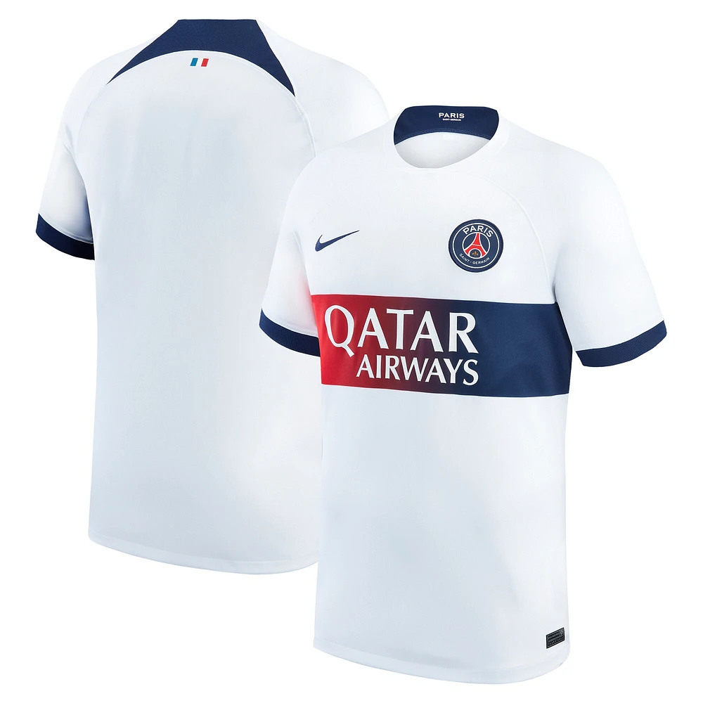 Men's Nike  White Paris Saint-Germain 2023/24 Away Stadium Replica Jersey