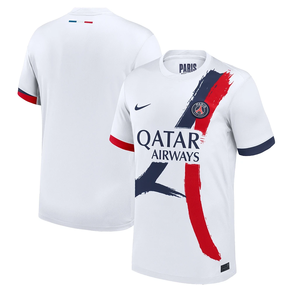 Maillot Nike blanc Paris Saint-Germain 2024/25 extérieur réplique pour homme