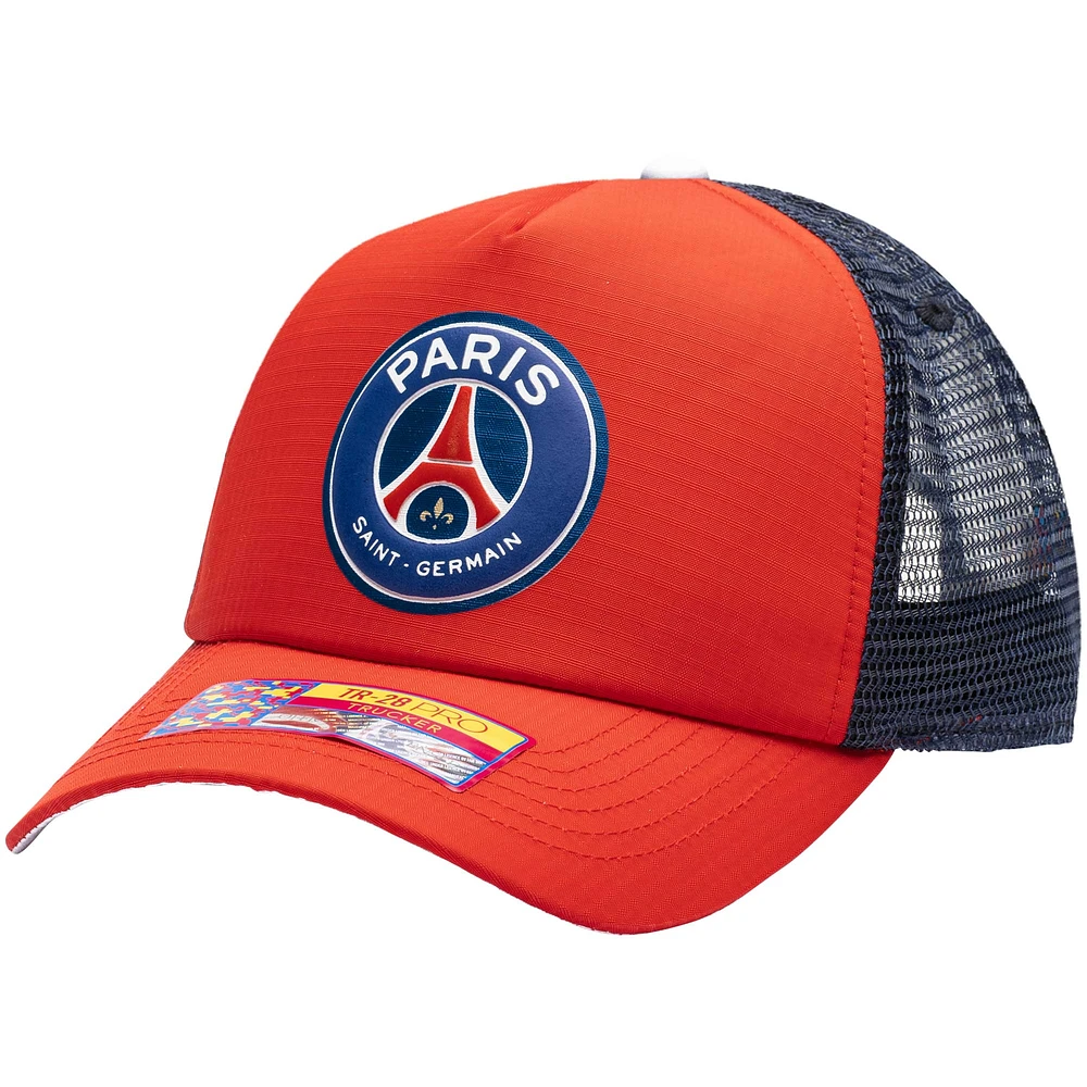 Casquette ajustable Paris Saint-Germain Aspen Trucker homme rouge