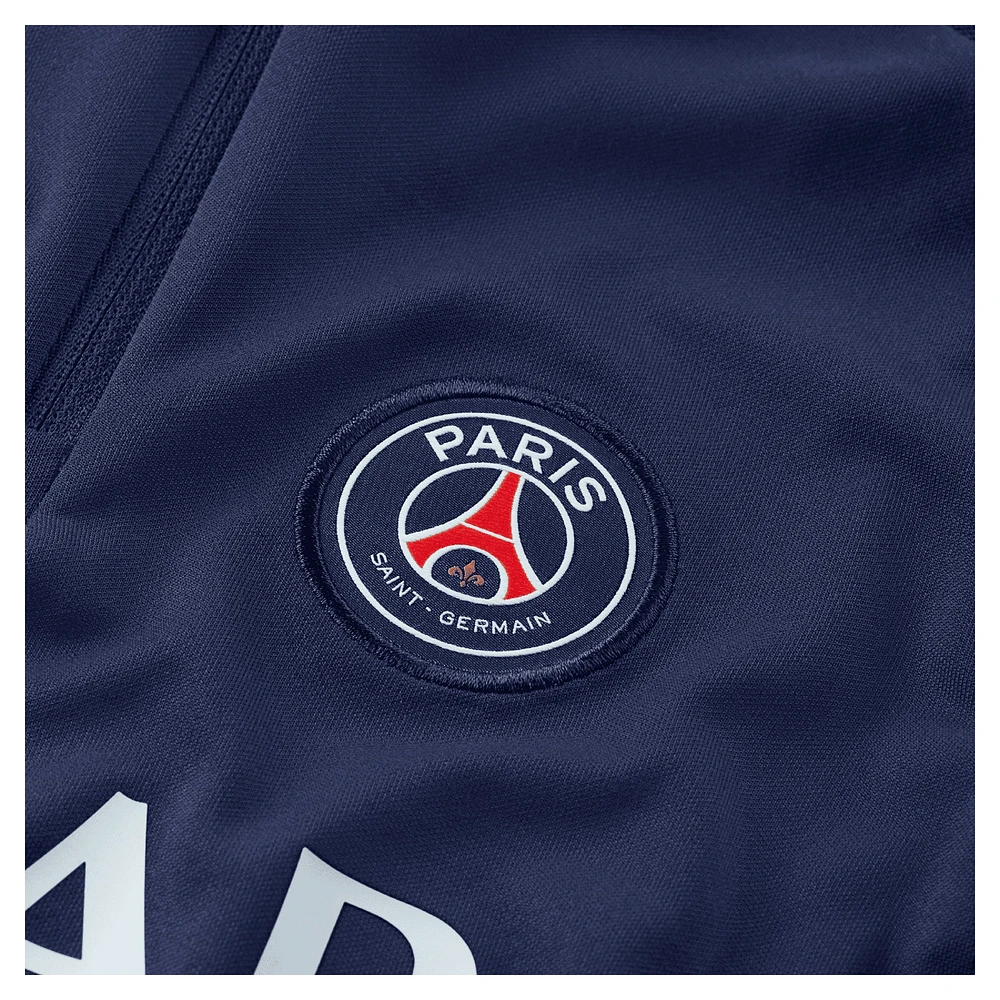 Sweat-shirt demi-zip Nike bleu marine Paris Saint-Germain 2024/25 Academy Pro Drill pour enfants d'âge préscolaire