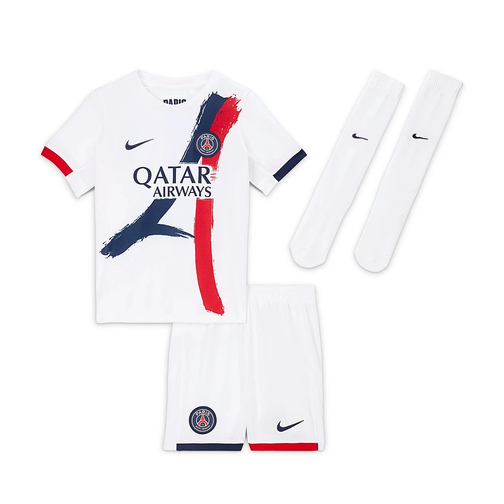 Ensemble de tenue Nike Paris Saint-Germain 2024/25 Extérieur pour enfants d'âge préscolaire