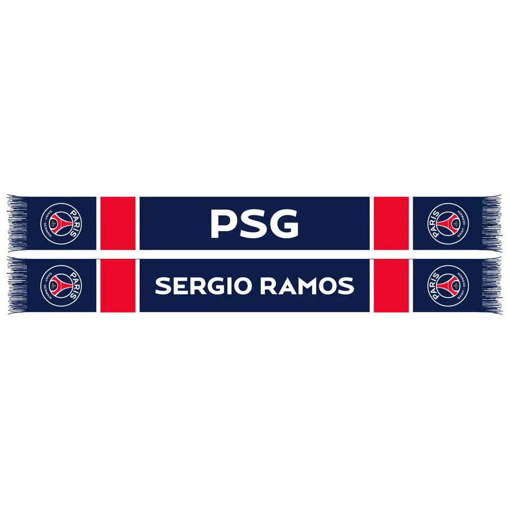 Sergio Ramos Paris Saint-Germain Player HD Knit Scarf - Navy/Red