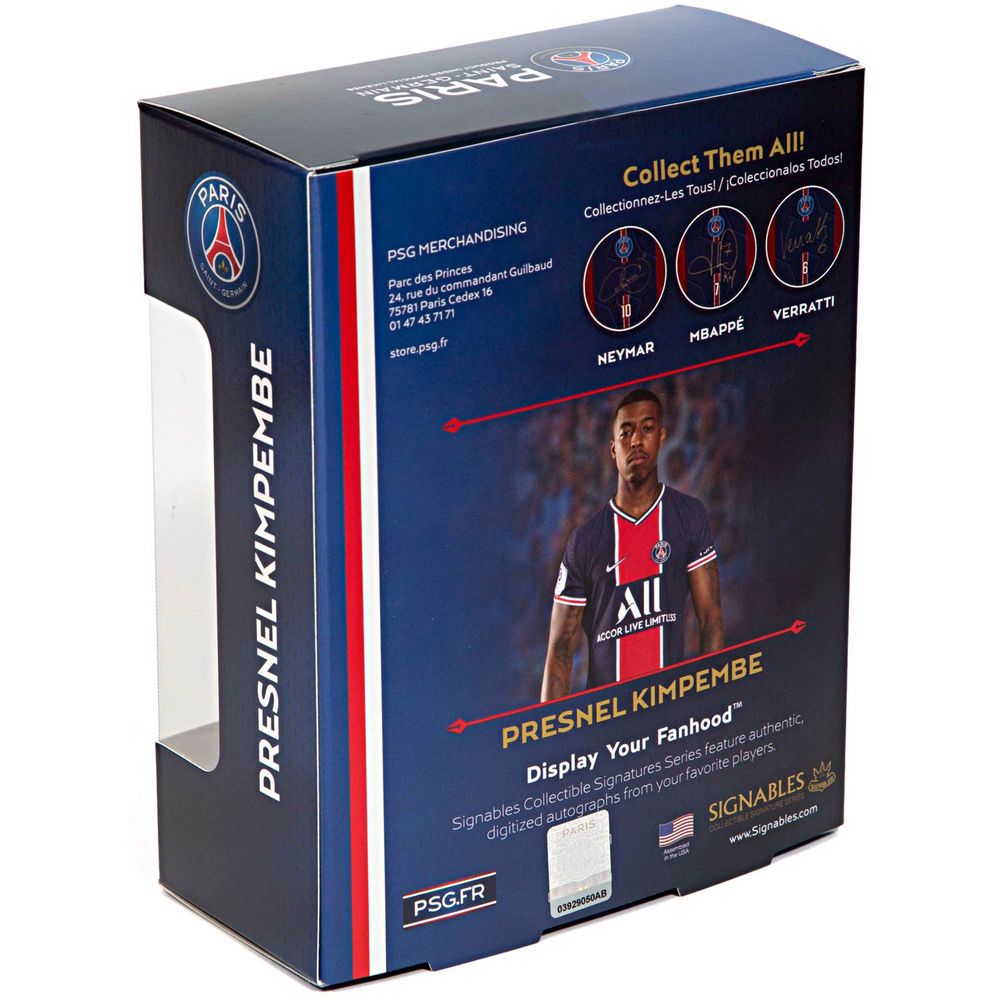 Signables Presnel Kimpembe Paris Saint-Germain Signature Series Collectible