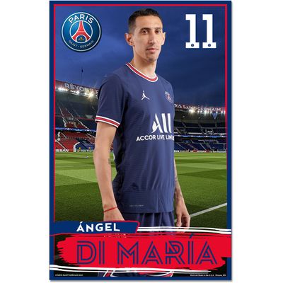 WinCraft Angel Di Maria Paris Saint-Germain 11" x 17" Player Wood Sign