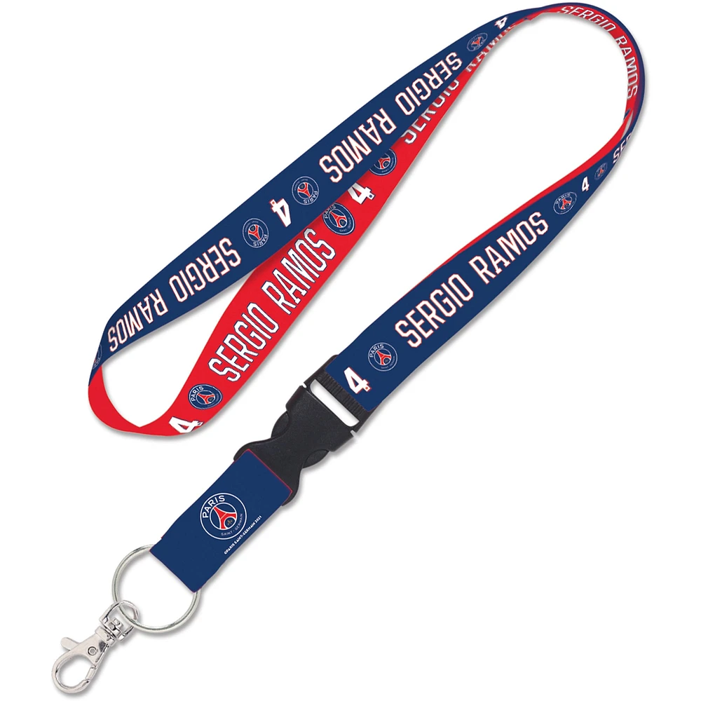 WinCraft Sergio Ramos Paris Saint-Germain 1" Joueur Boucle détachable Lanyard