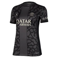 Women's Jordan Brand Anthracite Paris Saint-Germain 2023/24 Third Stadium Replica Jersey