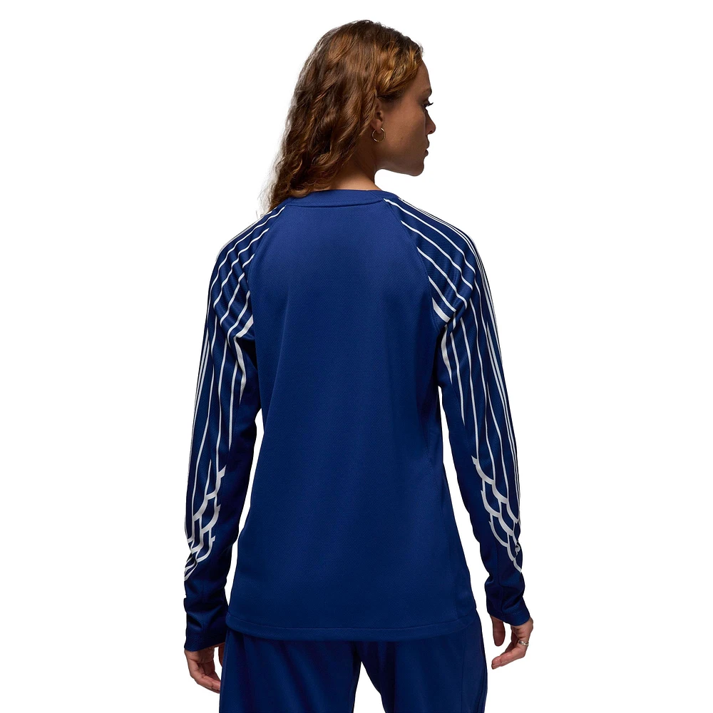 Women's Jordan Brand Blue Paris Saint-Germain 2024/25 Fourth Replica Long Sleeve Jersey