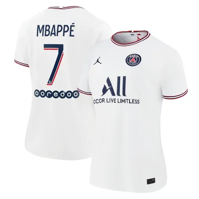 Kylian Mbappe Paris Saint-Germain Nike Youth 2023/24 Away Stadium Replica  Player Jersey - White