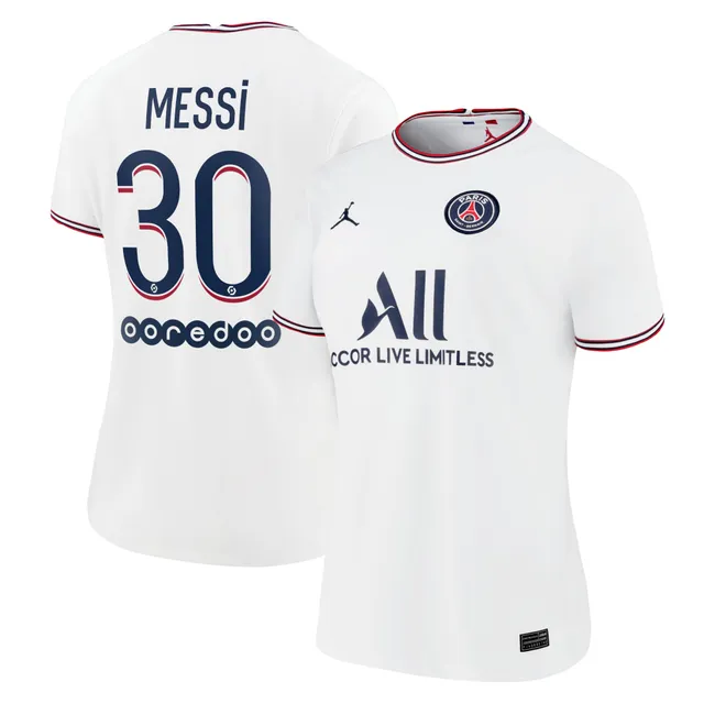 2021/22 PSG UCL 4th Jersey #30 Messi Medium Jordan Paris Soccer Fourth NEW