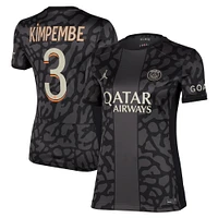 Women's Jordan Brand Presnel Kimpembe Anthracite Paris Saint-Germain 2023/24 Third Stadium Replica Player Jersey