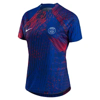 Women's Nike Blue Paris Saint-Germain 2022 Pre-Match Top
