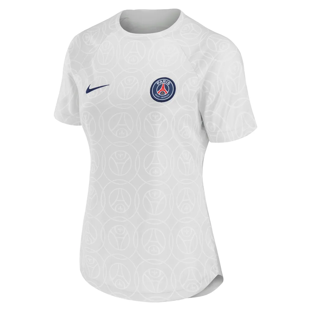 Haut Performance Nike Paris Saint-Germain 2022/23 Domicile Avant-Match Femme Gris