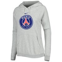 Women's Nike Heather Gray Paris Saint-Germain Varsity Raglan Tri-Blend Pullover Hoodie