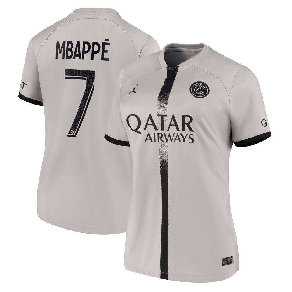 Maillot Nike Kylian Mbappé Enfant Paris Saint-Germain 2022/23 Away Breathe  Stadium Replica Player Noir