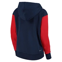 Sweat à capuche Nike pour femme bleu marine/rouge Paris Saint-Germain Standard Issue