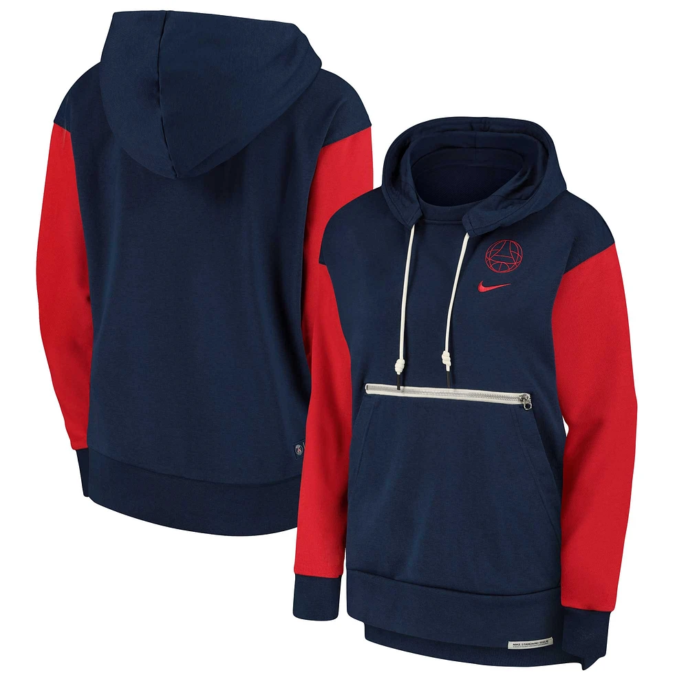 Women's Nike Navy/Red Paris Saint-Germain Standard Issue Pullover Hoodie