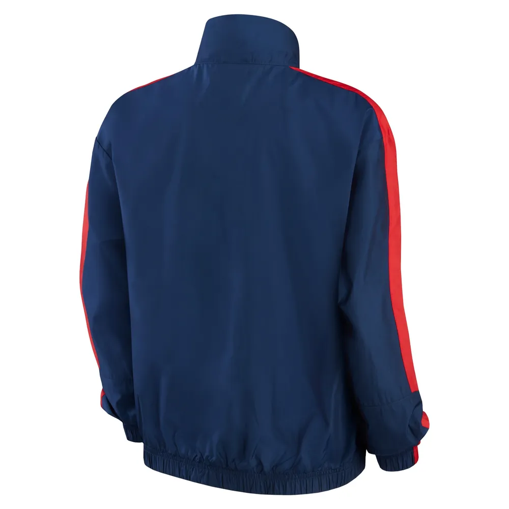 Veste Nike Paris Saint-Germain Essential Anthem entièrement zippée pour femme, bleu marine