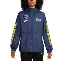 Veste zippée tissée Nike bleu marine Paris Saint-Germain Essential pour femme